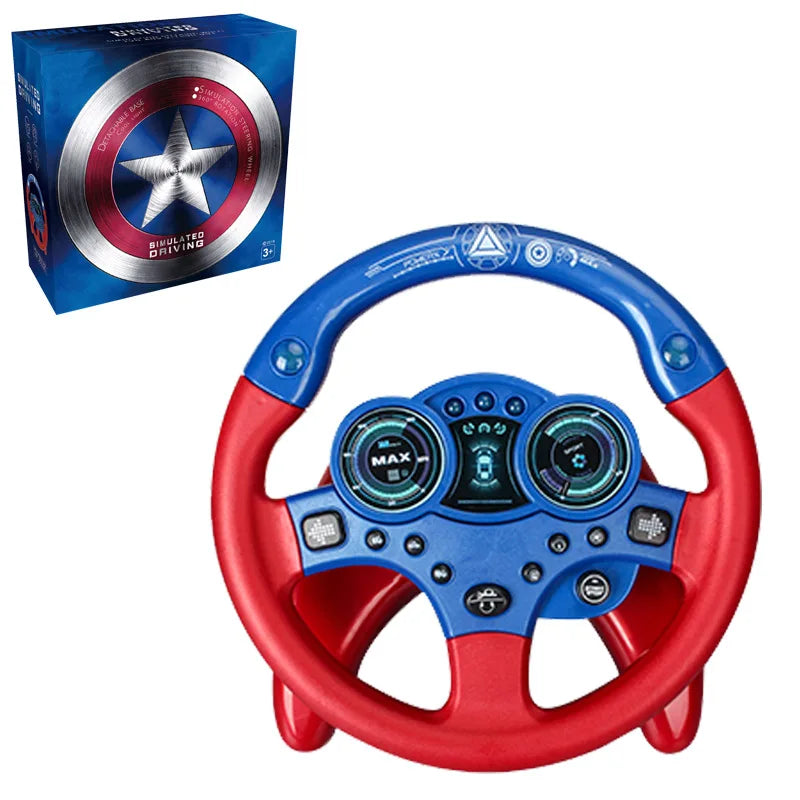 Simulated Electric Steering Wheel Toy Lights and Sound
