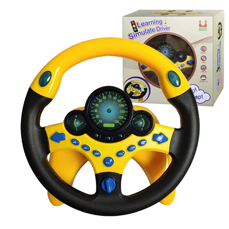 Simulated Electric Steering Wheel Toy Lights and Sound