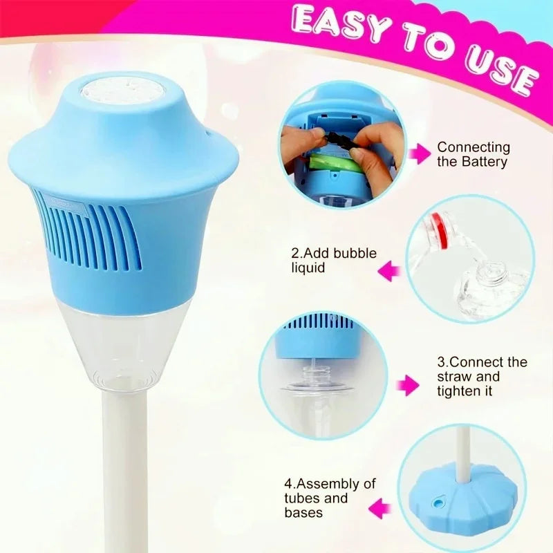 Vertical LED Bubble Machine