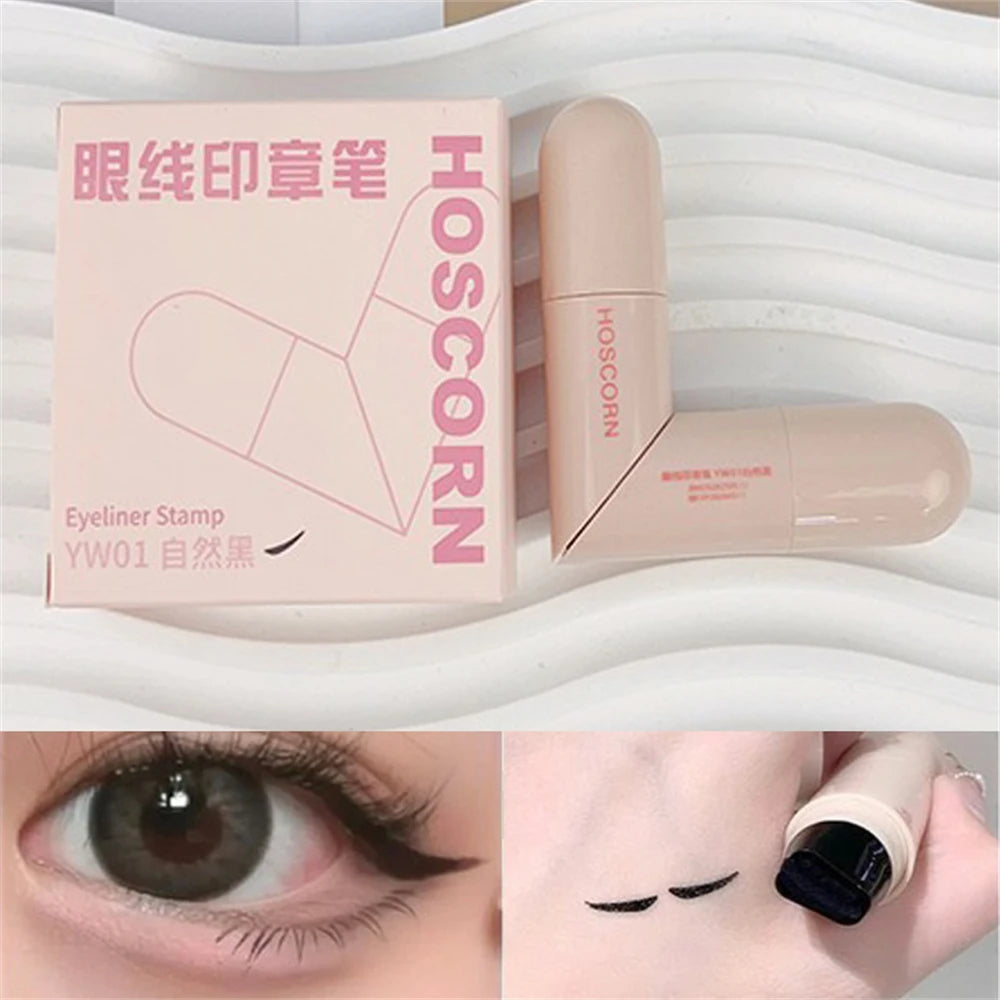 HOSCORN Double-Wing Waterproof Eyeliner Stamp