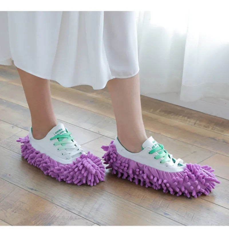 1Pair Mop Slippers Shoes