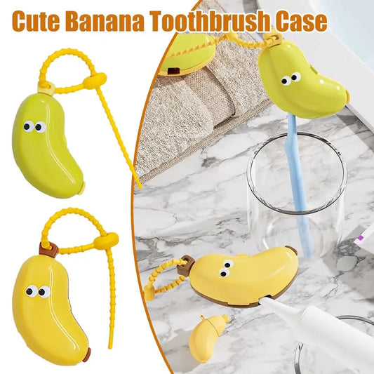 Cute Banana Travel Toothbrush Case