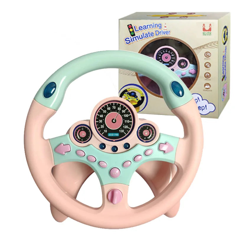 Simulated Electric Steering Wheel Toy Lights and Sound