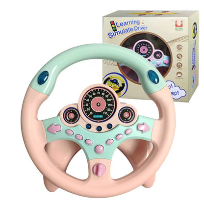 Simulated Electric Steering Wheel Toy Lights and Sound