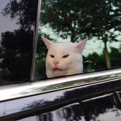 Smudge The Cat Meme Vinyl Sticker For Car