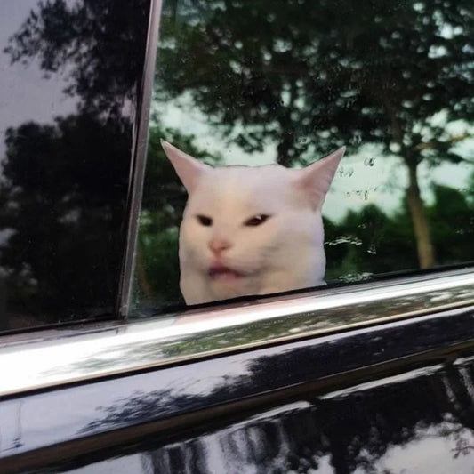 Smudge The Cat Meme Vinyl Sticker For Car