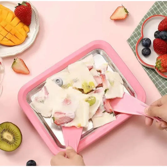 Ice Cream Maker Pan with 2 Scrapers