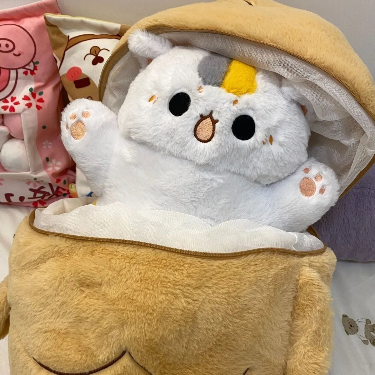 Taiyaki Hideaway Cat Plush