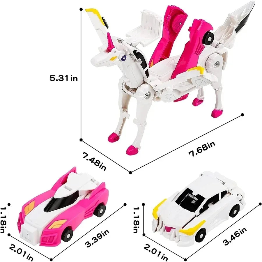 2 in 1 Transforming Unicorn Car Toy