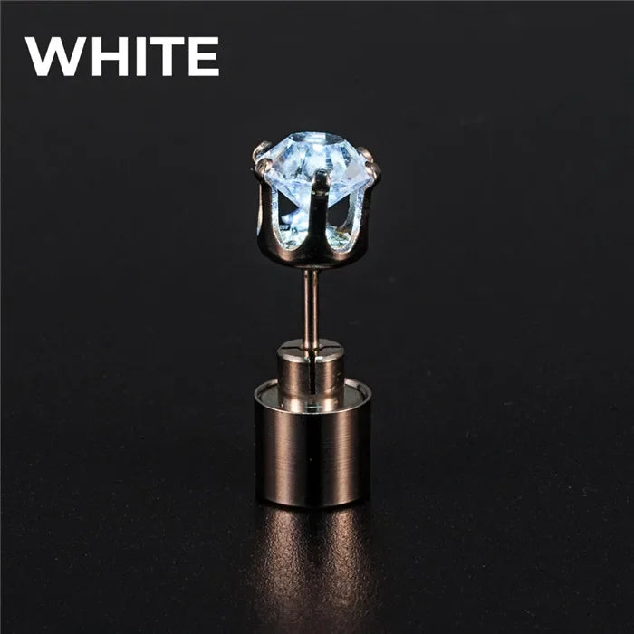 2pcs Shining LED Ear Studs