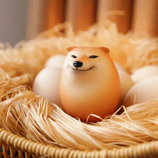 Shiba Inu Egg Stress Squeeze Toy