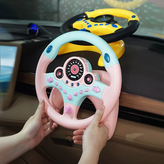 Simulated Electric Steering Wheel Toy Lights and Sound