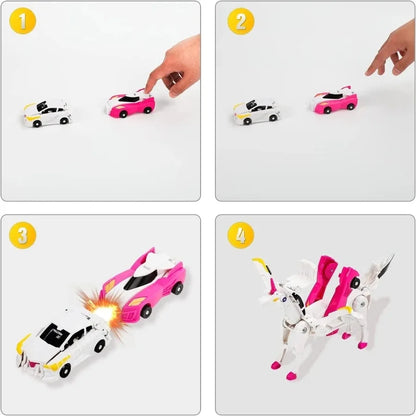 2 in 1 Transforming Unicorn Car Toy