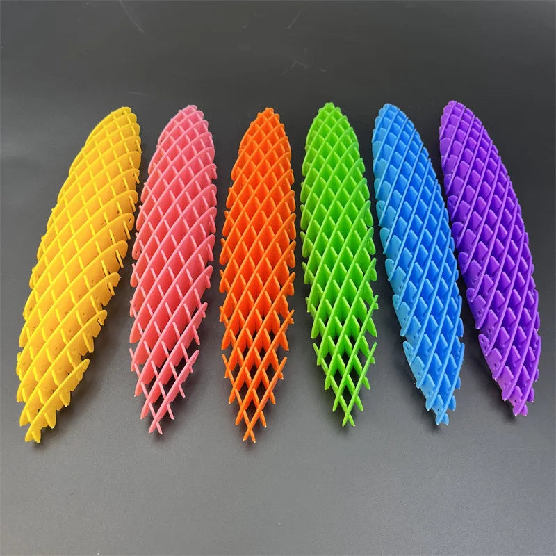 Telescopic Worm Fidget Toy: Stress Relief & Satisfying