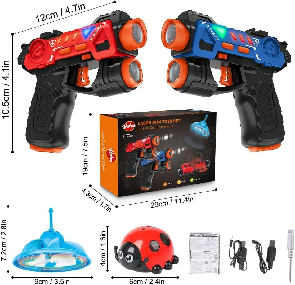 Infrared Laser Tag Gun Set with Projector
