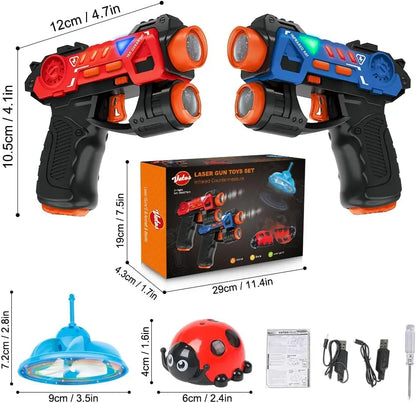 Infrared Laser Tag Gun Set with Projector