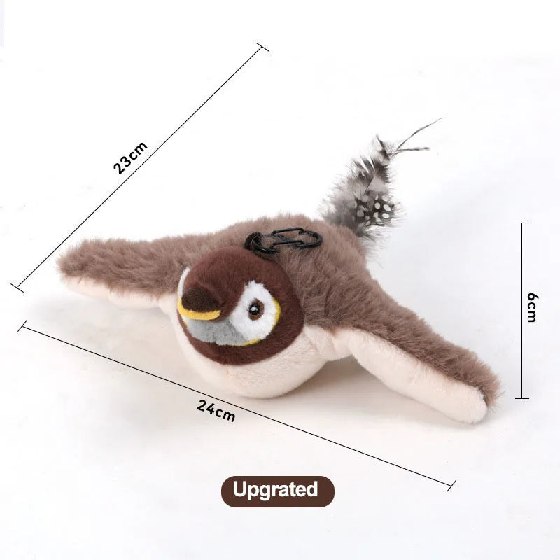 Electric Flapping Bird Cat Toy With Sound