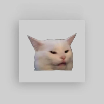Smudge The Cat Meme Vinyl Sticker For Car