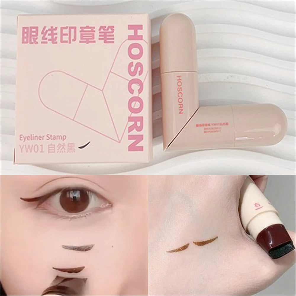 HOSCORN Double-Wing Waterproof Eyeliner Stamp