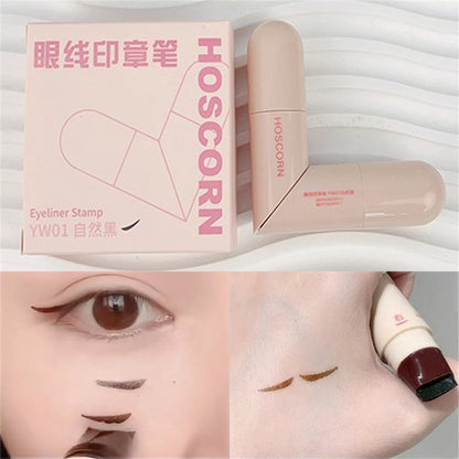 HOSCORN Double-Wing Waterproof Eyeliner Stamp