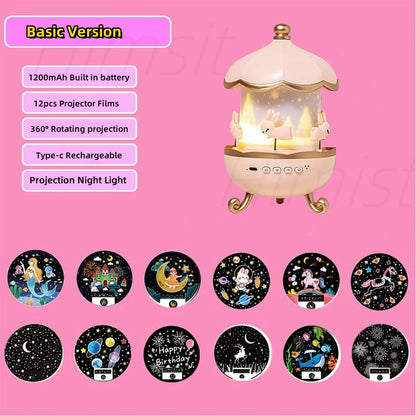 21 in 1 Starry Sky Carousel Projector