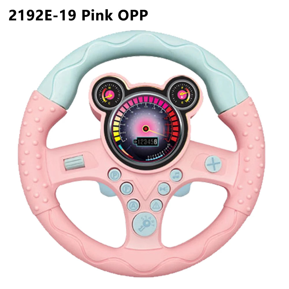 Simulated Electric Steering Wheel Toy Lights and Sound