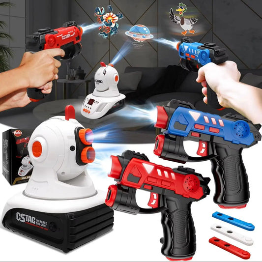 Infrared Laser Tag Gun Set with Projector