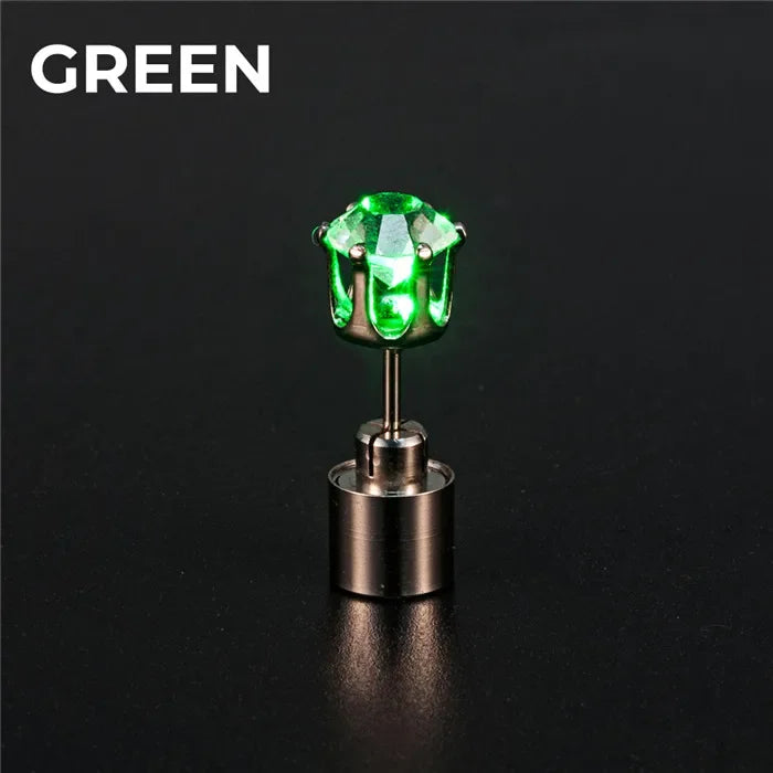 2pcs Shining LED Ear Studs