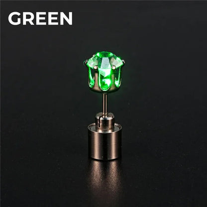 2pcs Shining LED Ear Studs