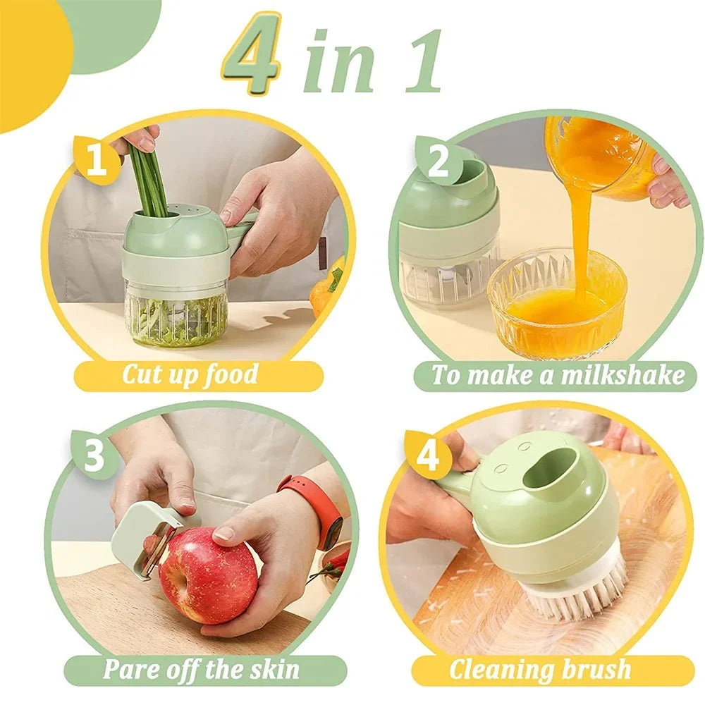 4 in 1 Electric Food Cutter Set