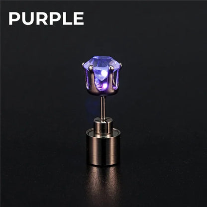 2pcs Shining LED Ear Studs