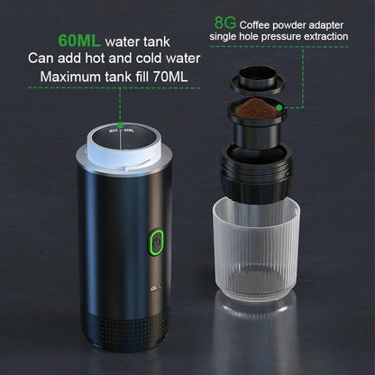 3-in-1 Portable Wireless Espresso Coffee Maker