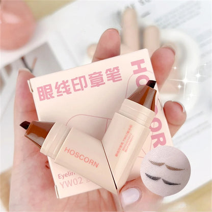 HOSCORN Double-Wing Waterproof Eyeliner Stamp