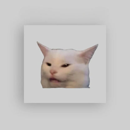 Smudge The Cat Meme Vinyl Sticker For Car