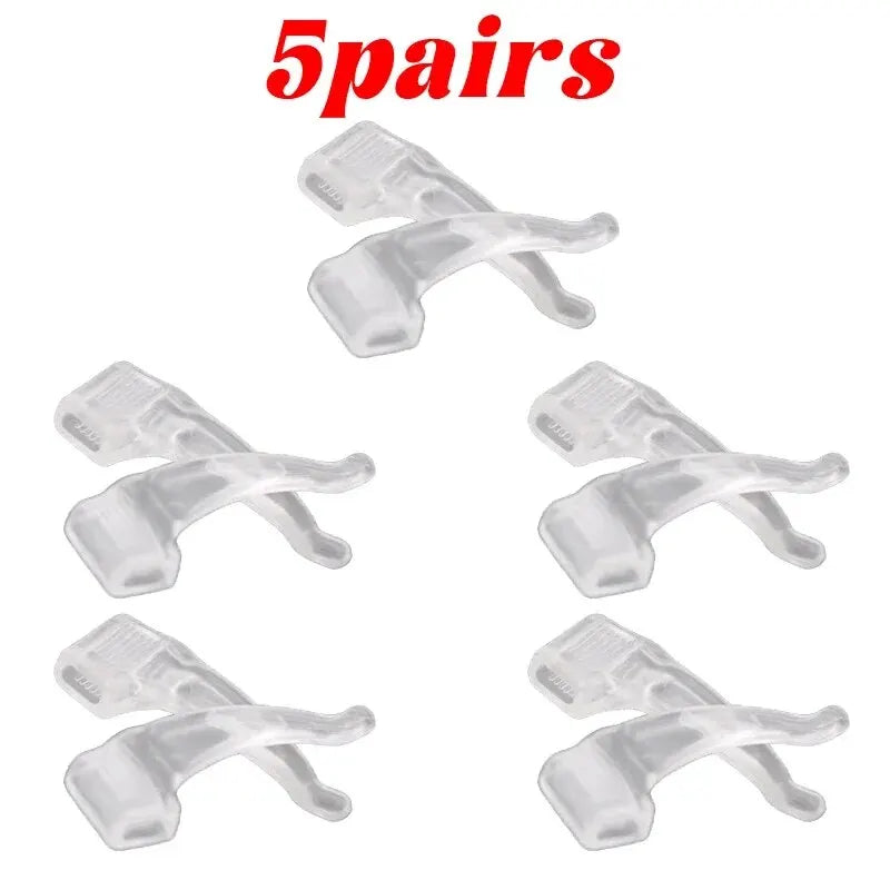 5 Pairs Anti-Slip Ear Hooks for Glasses
