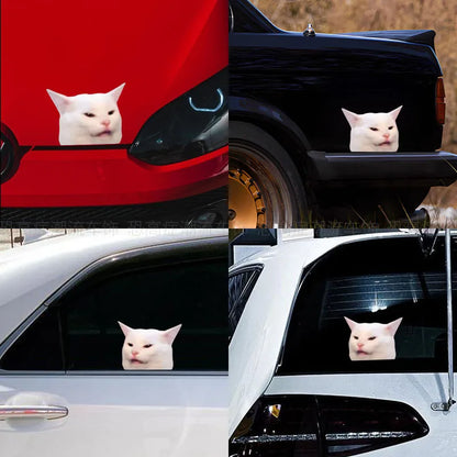 Smudge The Cat Meme Vinyl Sticker For Car