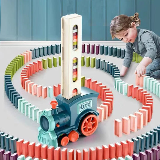 Automatic Domino Train Toy Set