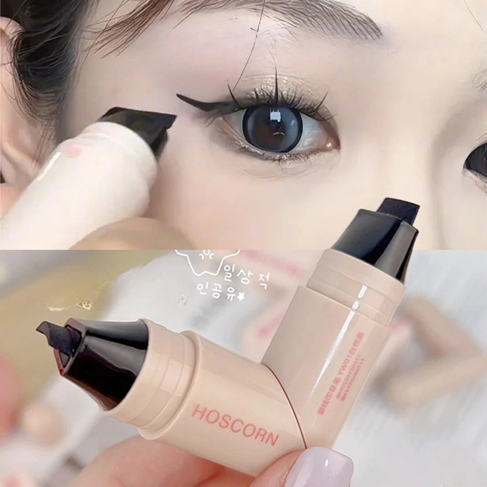 HOSCORN Double-Wing Waterproof Eyeliner Stamp