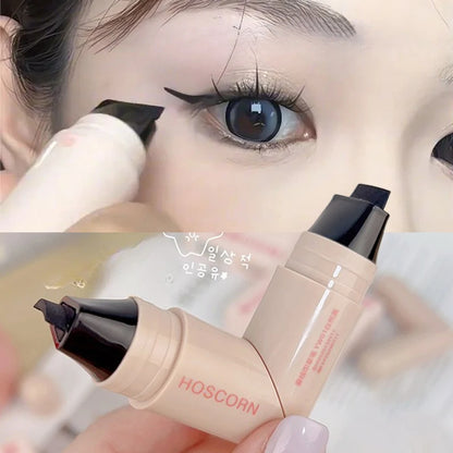 HOSCORN Double-Wing Waterproof Eyeliner Stamp