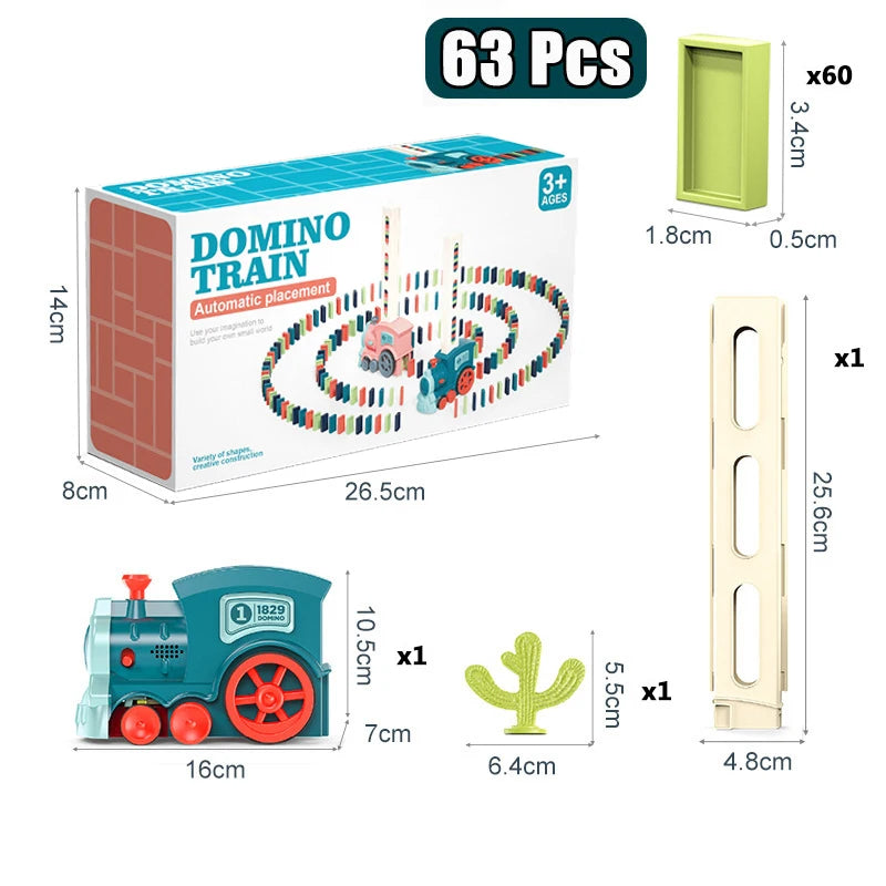 Automatic Domino Train Toy Set